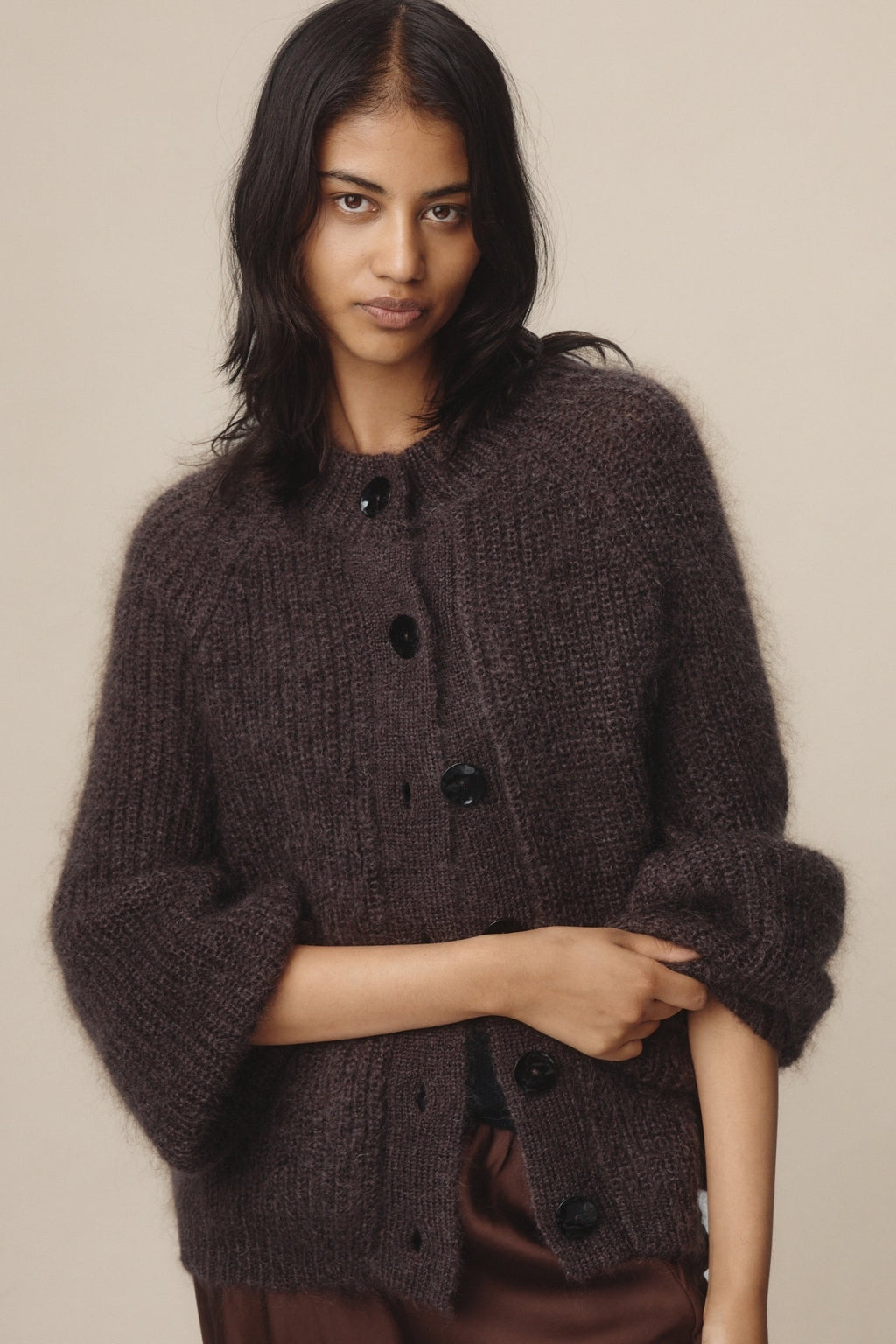 26SS JASPER CARDIGAN - TAPENADE