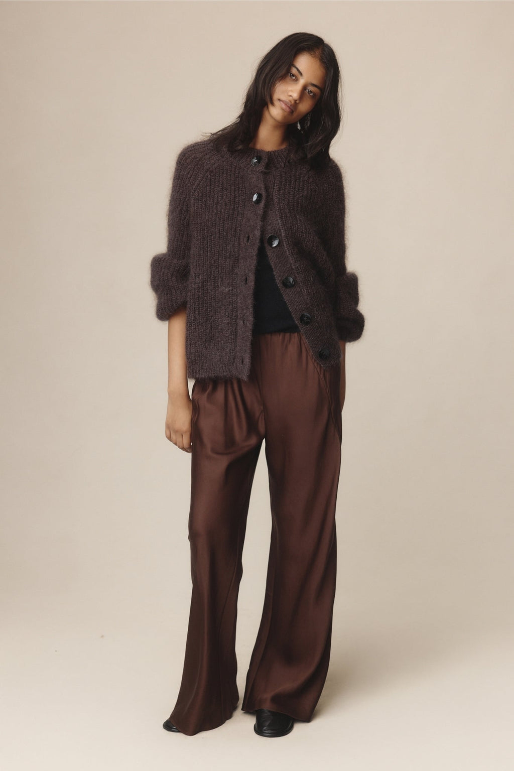 26SS JASPER CARDIGAN - TAPENADE