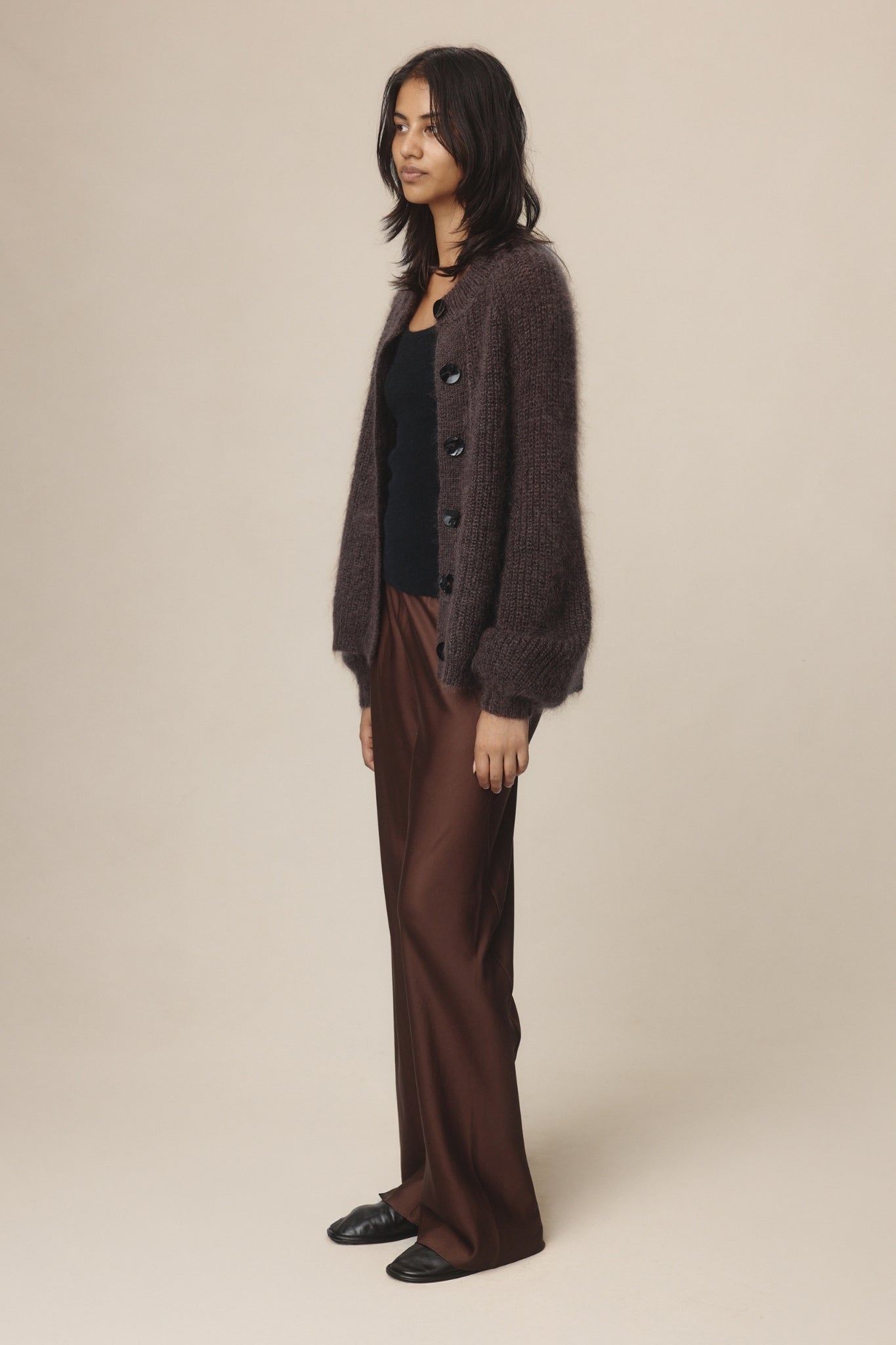 26SS JASPER CARDIGAN - TAPENADE