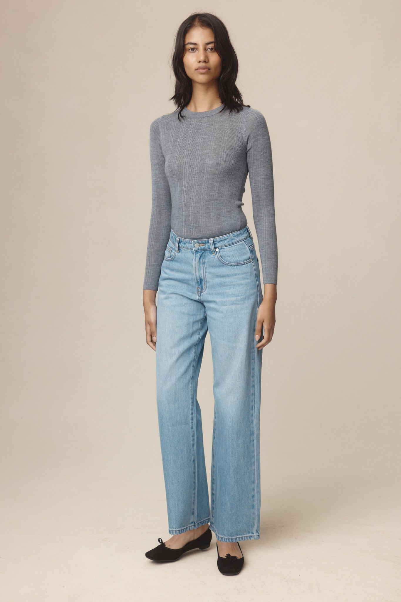 26SS WIDE LEG JEAN - CLASSIC WASH