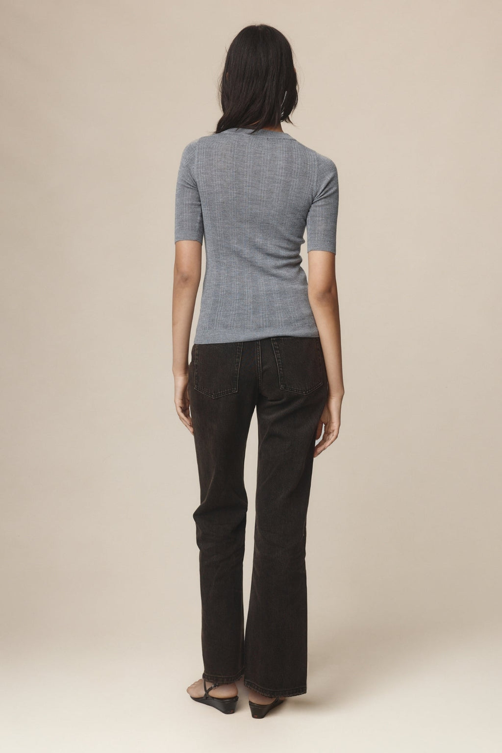 26SS LAYLA TEE - SOFT CHARCOAL
