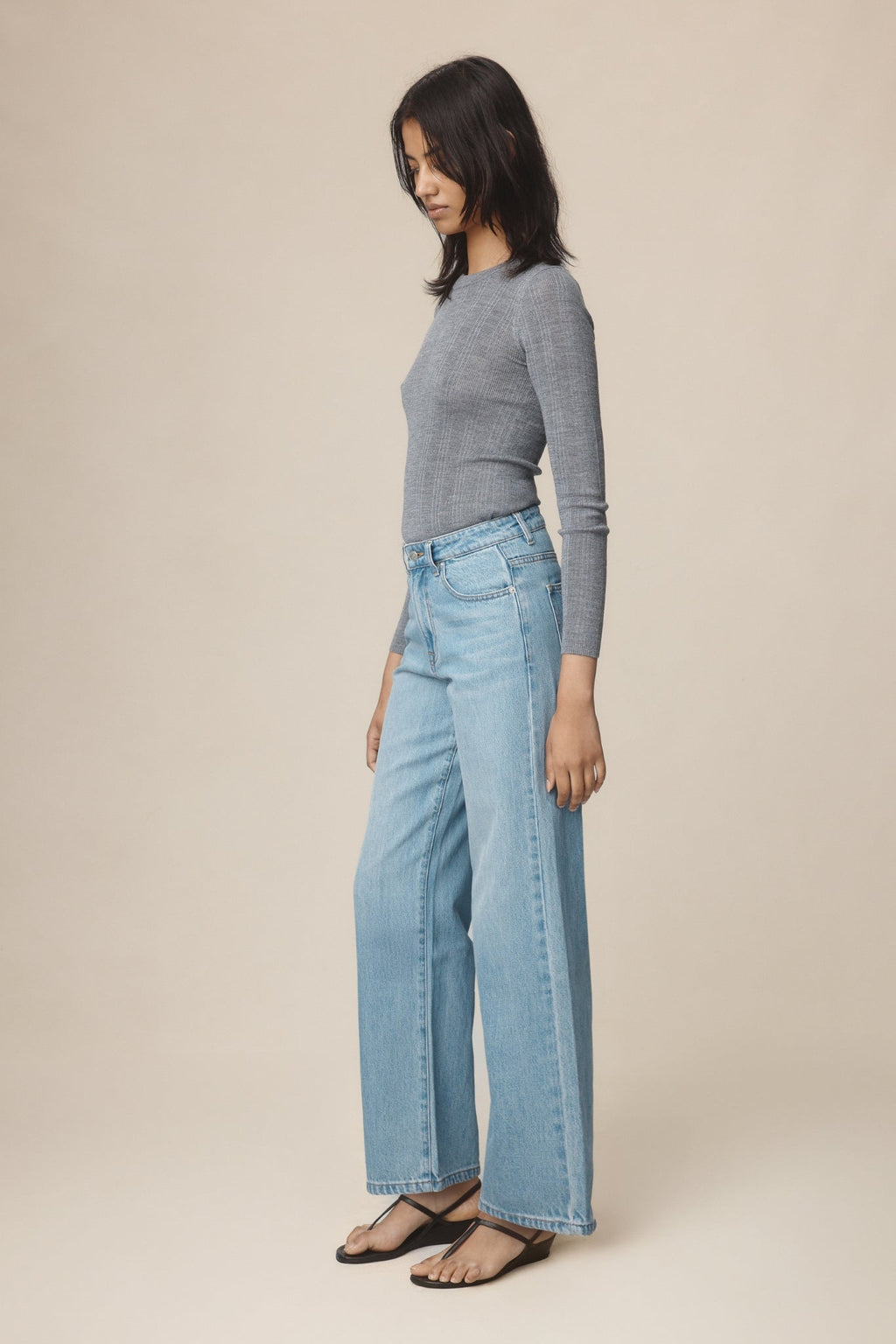 26SS WIDE LEG JEAN - CLASSIC WASH