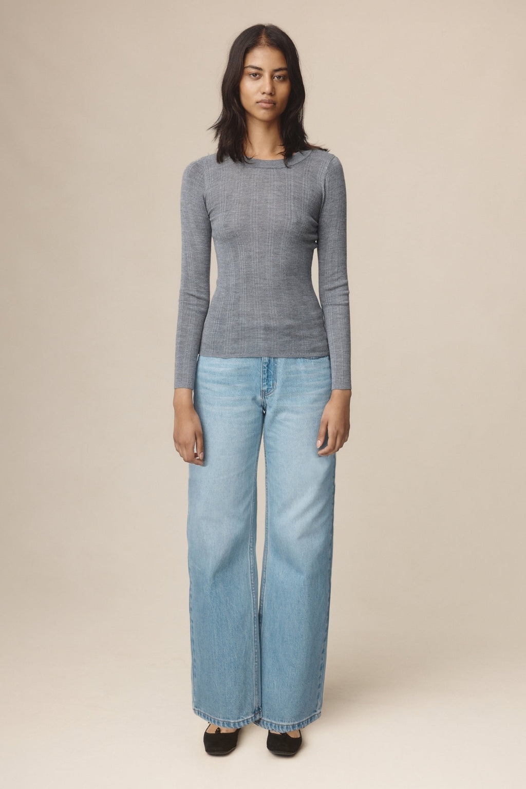 26SS ANA TOP - SOFT CHARCOAL