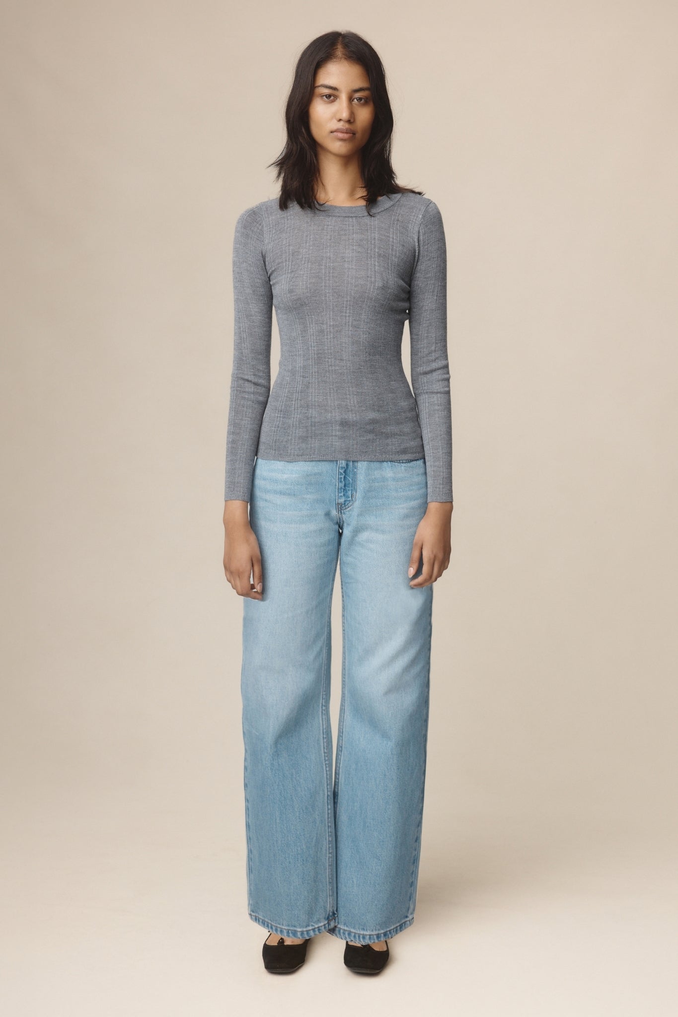 26SS ANA TOP - SOFT CHARCOAL