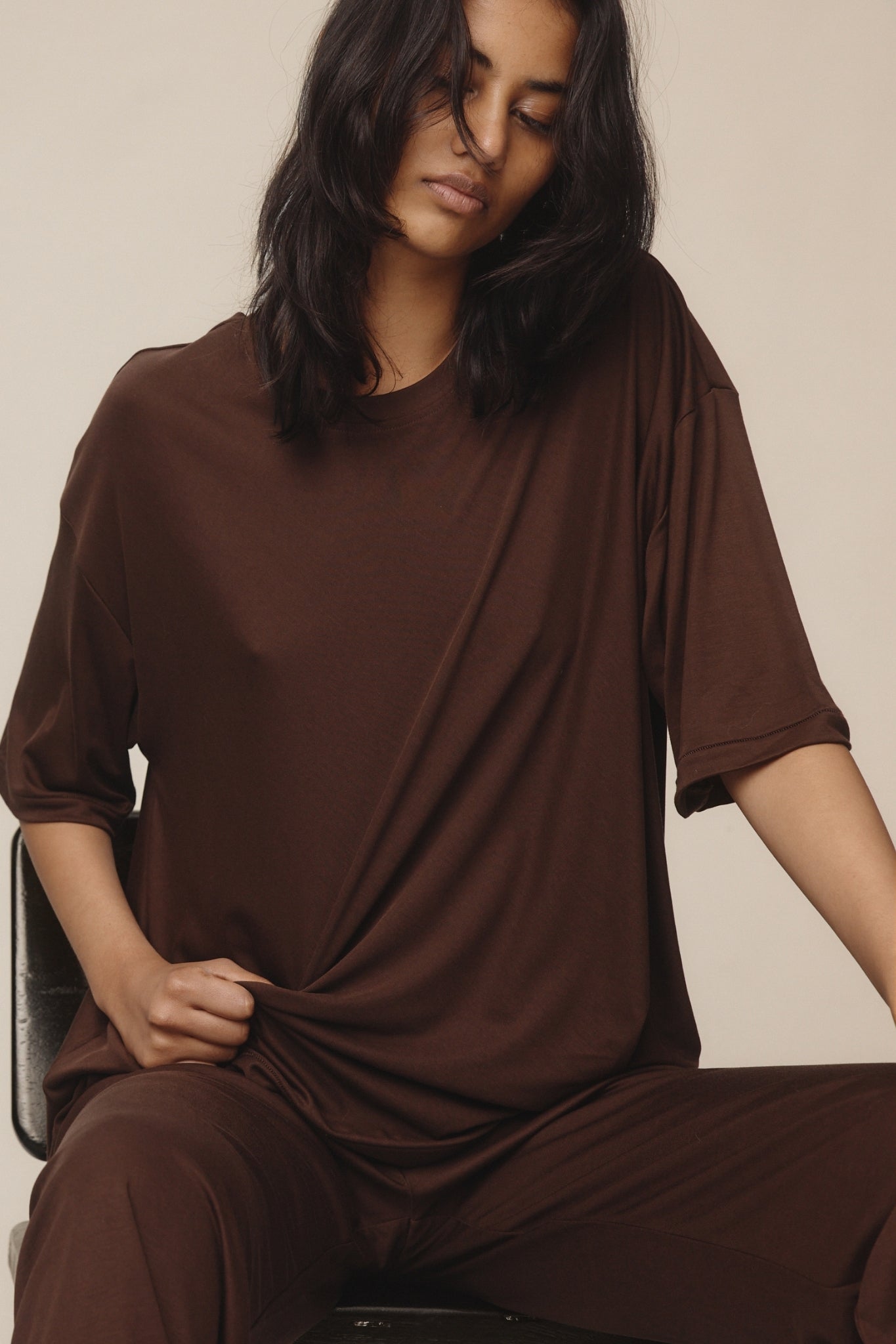 26SS MARTIEN TEE - CHESTNUT