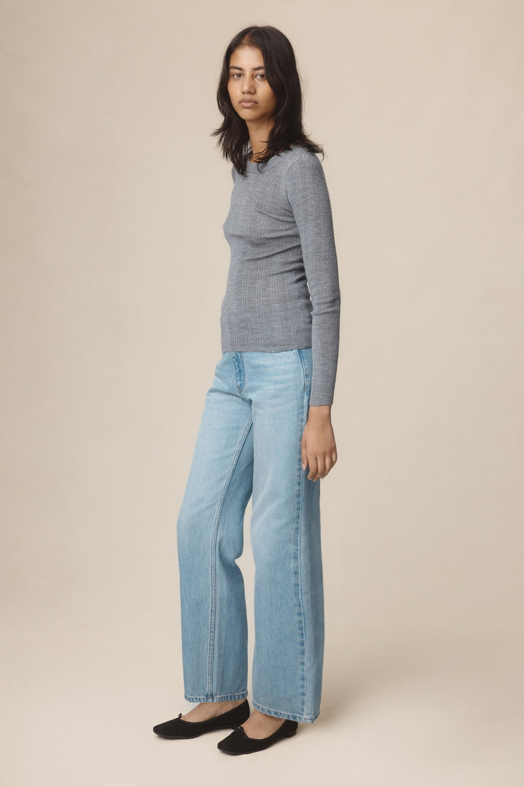 26SS ANA TOP - SOFT CHARCOAL