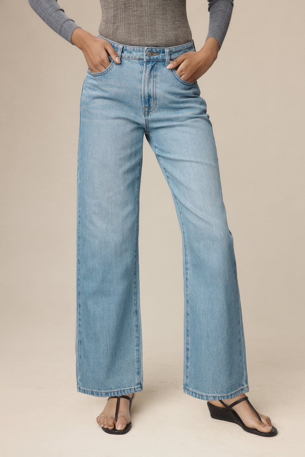 26SS WIDE LEG JEAN - CLASSIC WASH