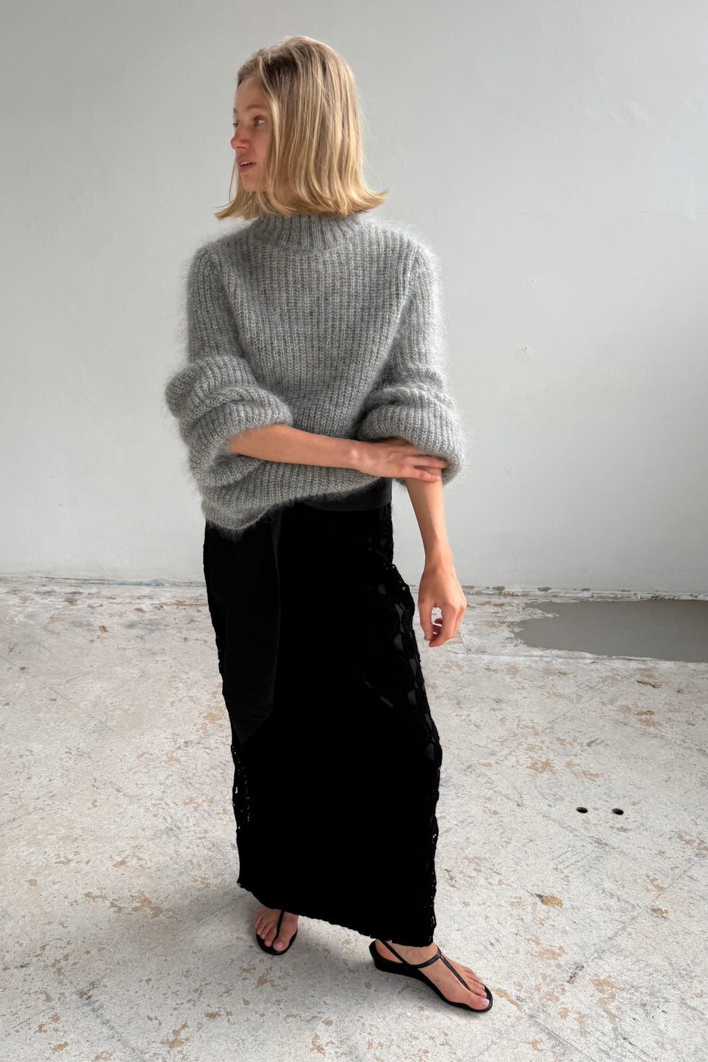 26SS PIERRE SKIRT - BLACK
