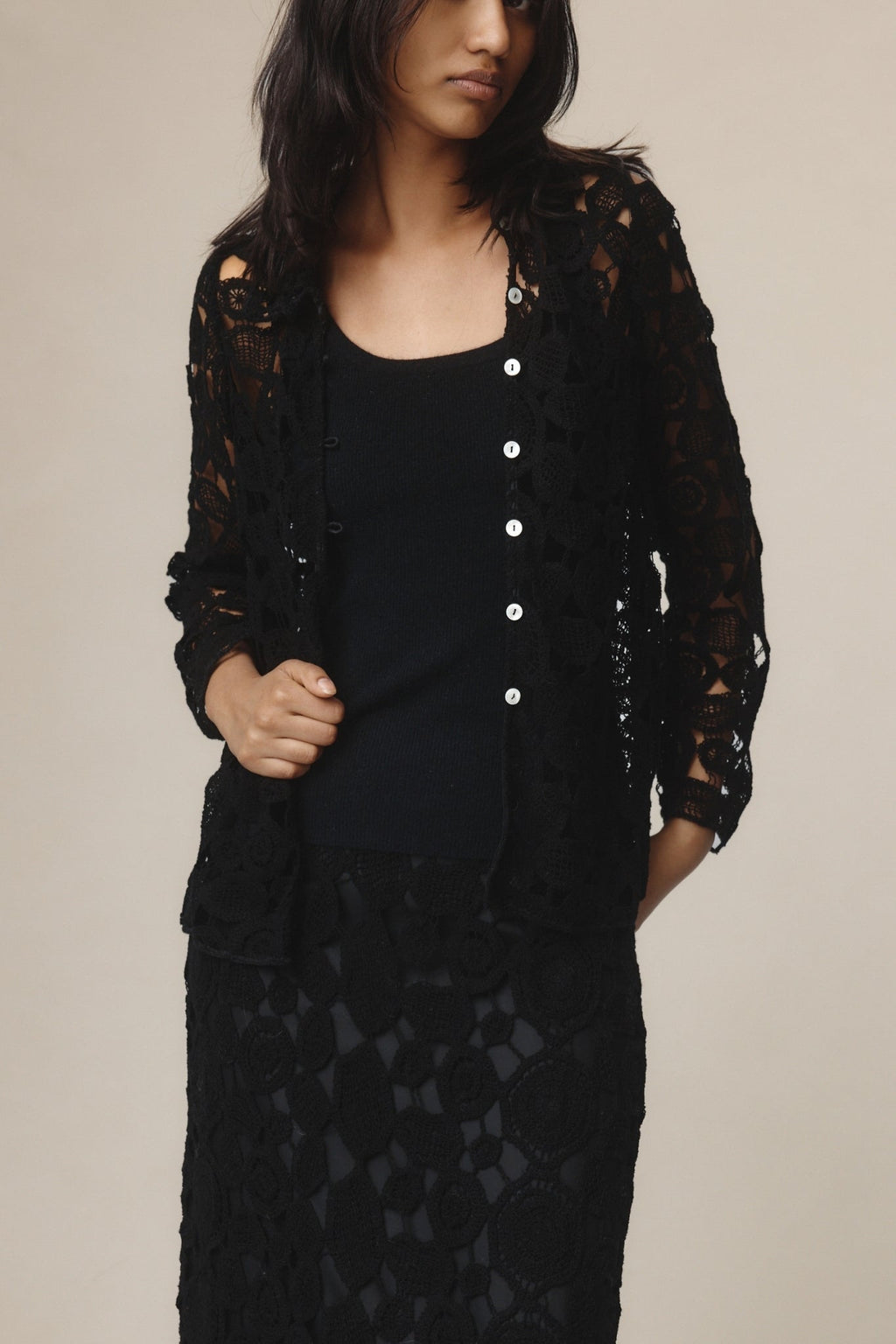 26SS PIERRE SKIRT - BLACK