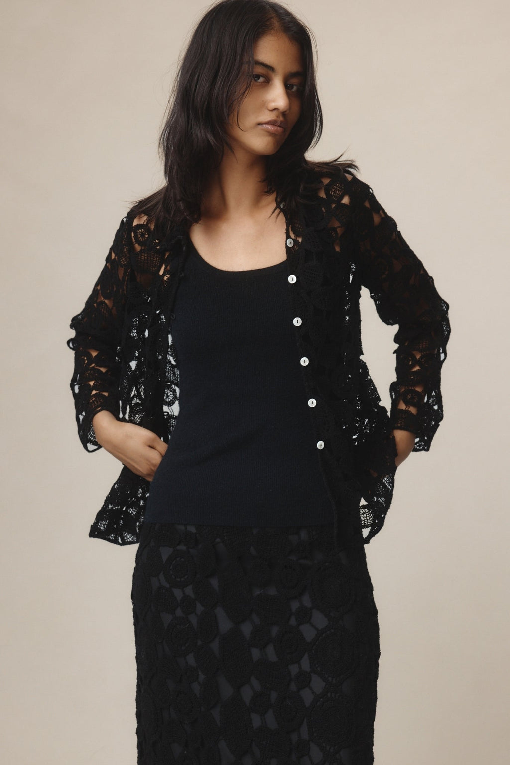 26SS PIERRE TOP - BLACK