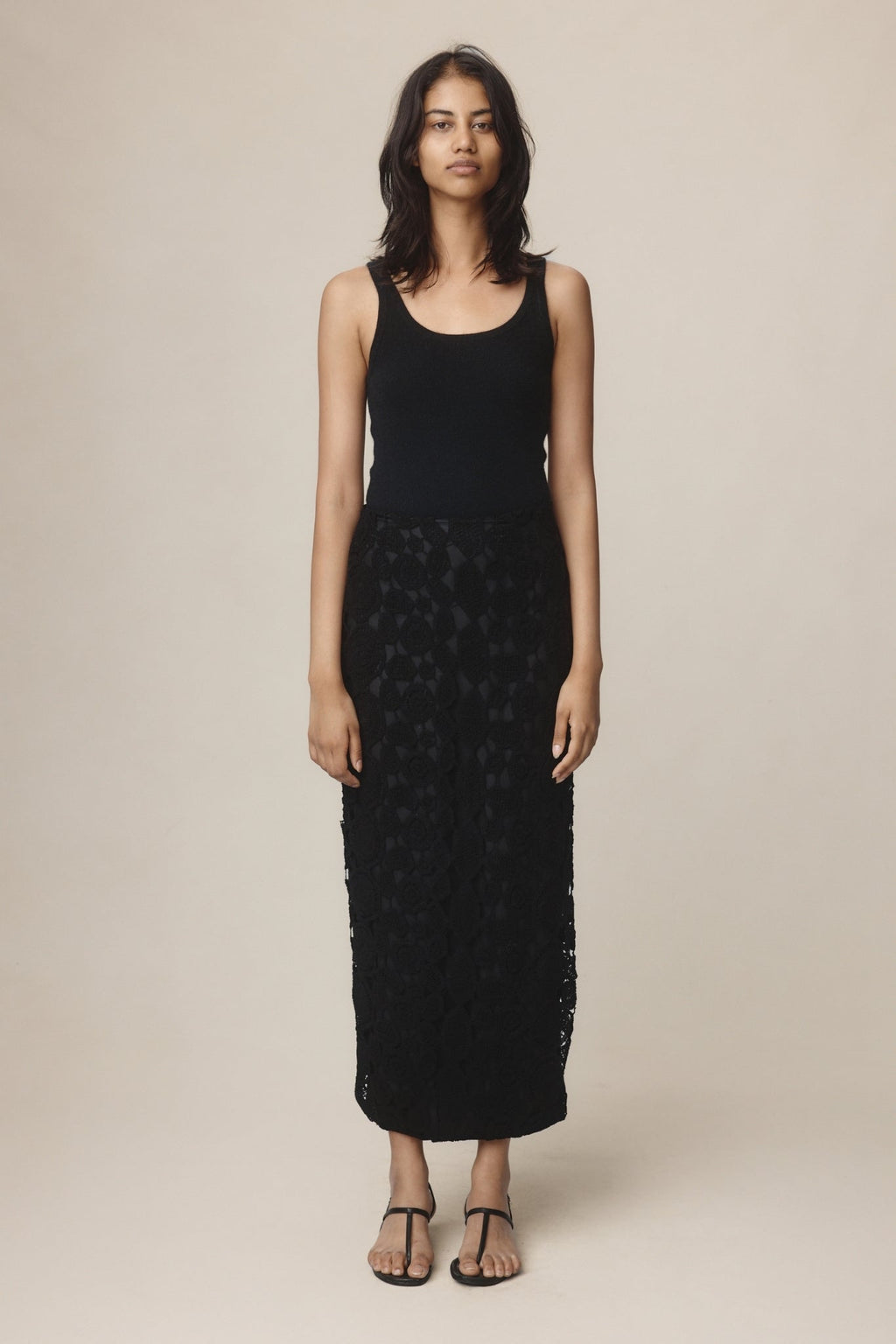 26SS PIERRE SKIRT - BLACK