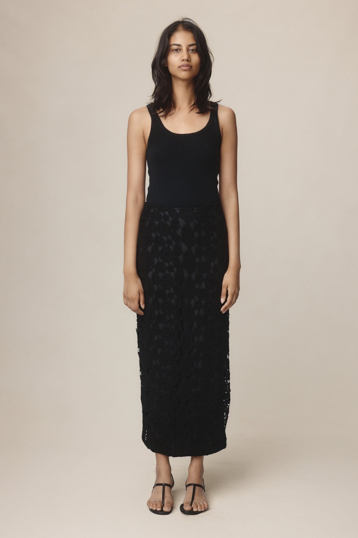 26SS PIERRE SKIRT - BLACK