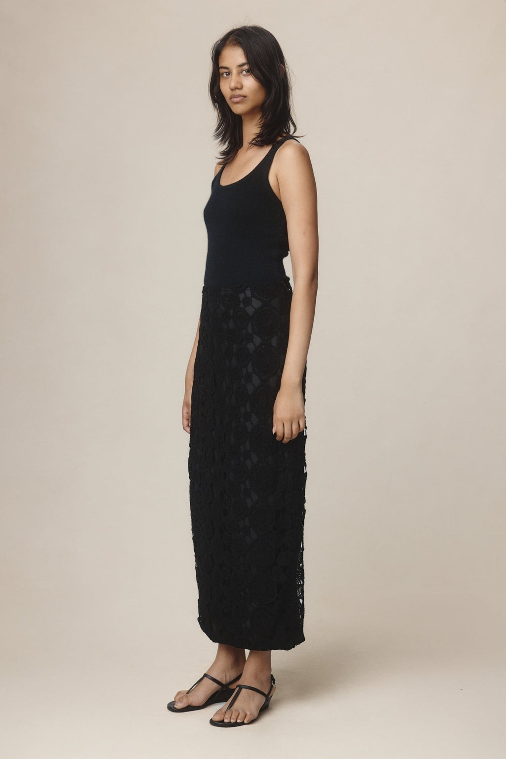 26SS PIERRE SKIRT - BLACK