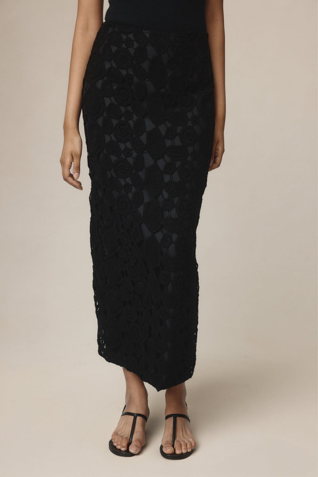 26SS PIERRE SKIRT - BLACK