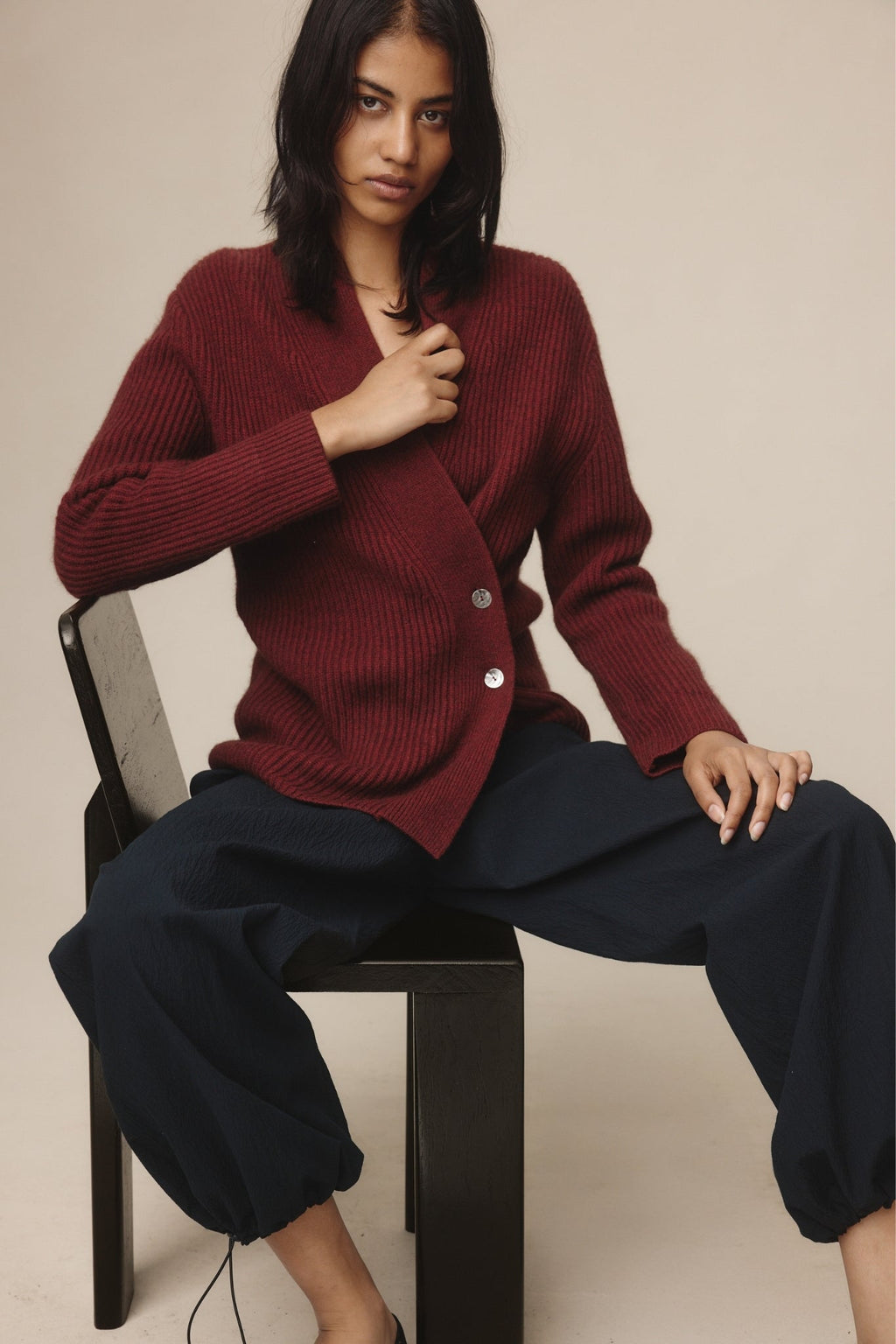 26SS TULIA CARDIGAN - DAHLIA