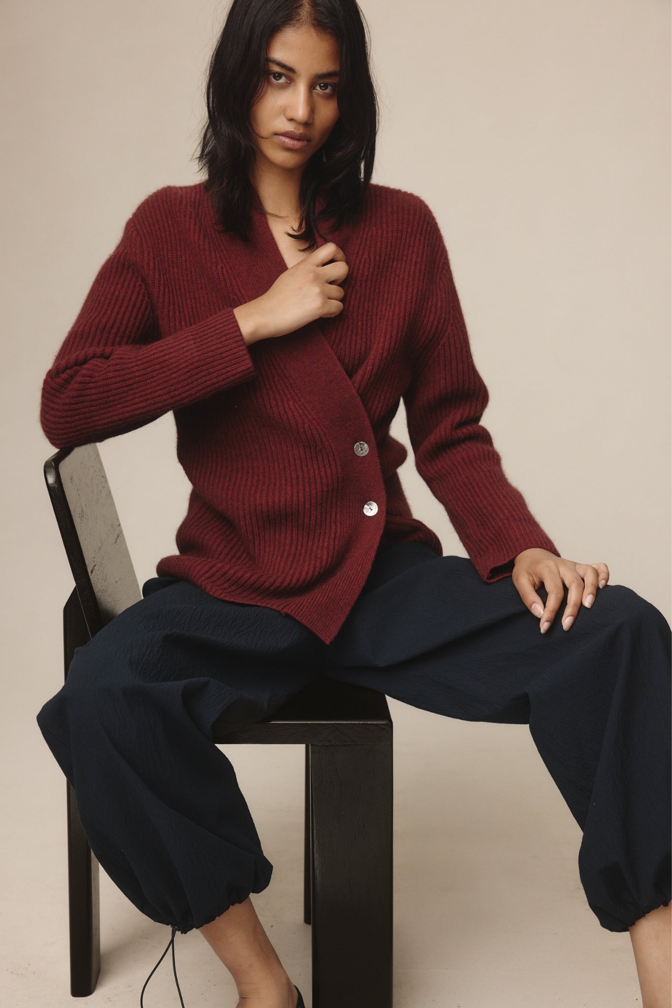 26SS TULIA CARDIGAN - DAHLIA