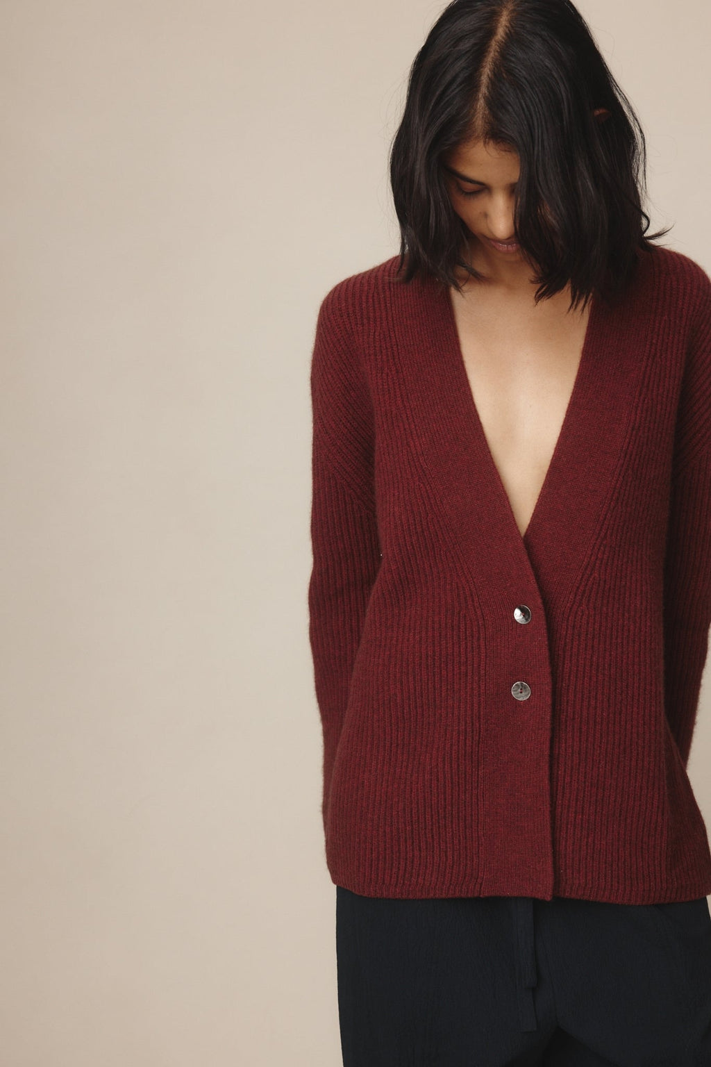 26SS TULIA CARDIGAN - DAHLIA