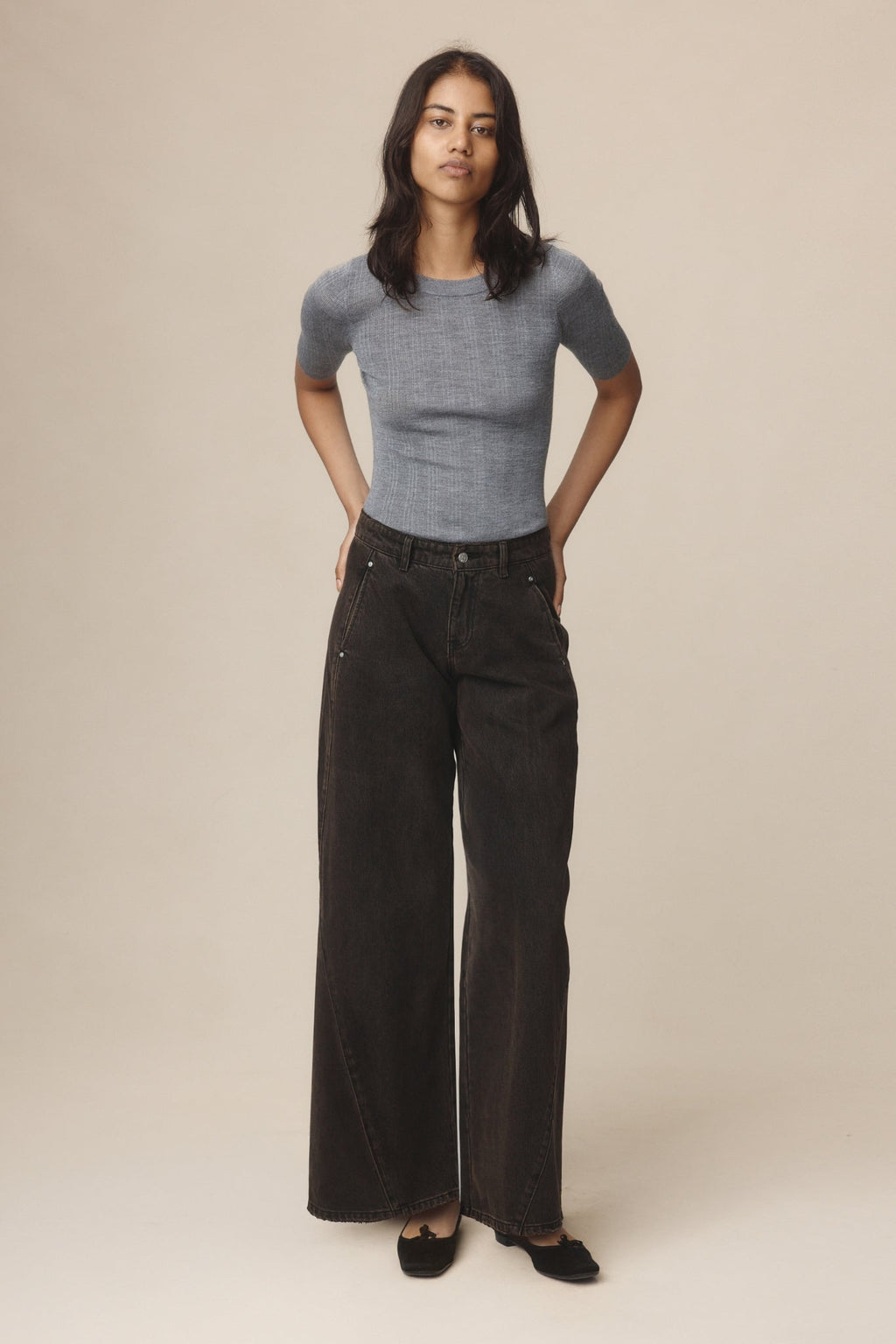26SS PANEL JEAN - TOBACCO
