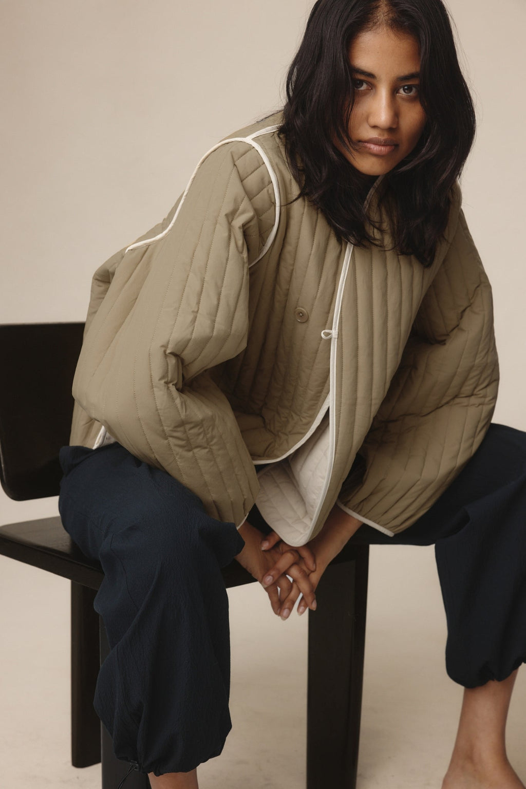26SS AGNES JACKET - PUTTY