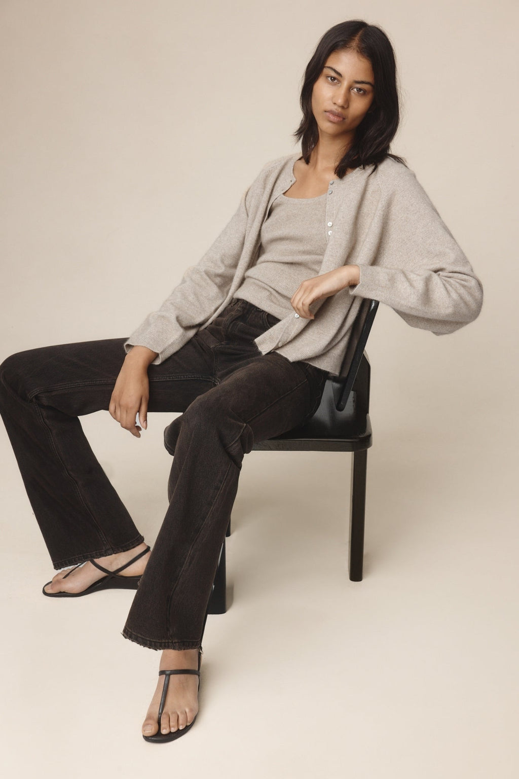 26SS BABETTE CARDIGAN - BUFF