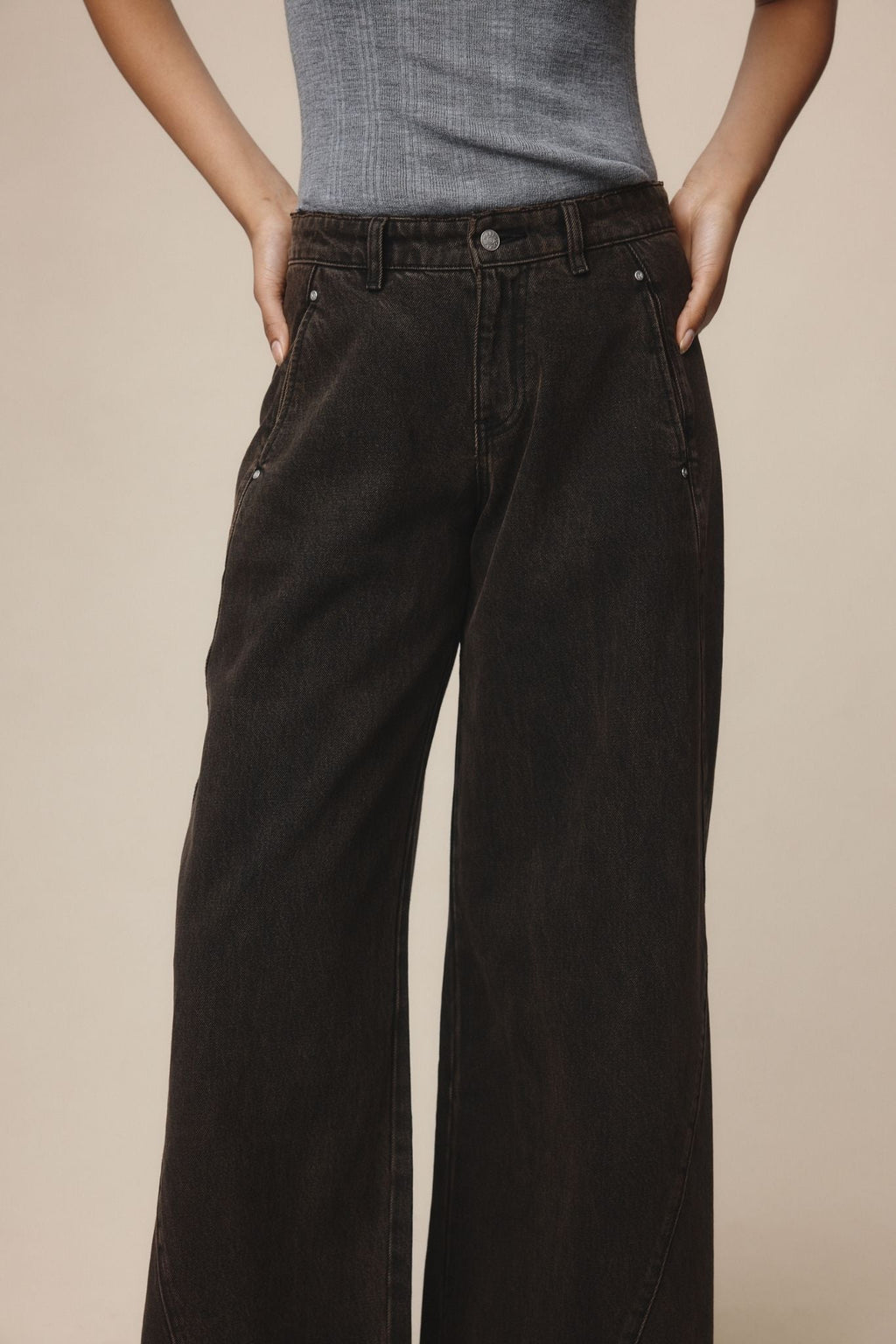 26SS PANEL JEAN - TOBACCO