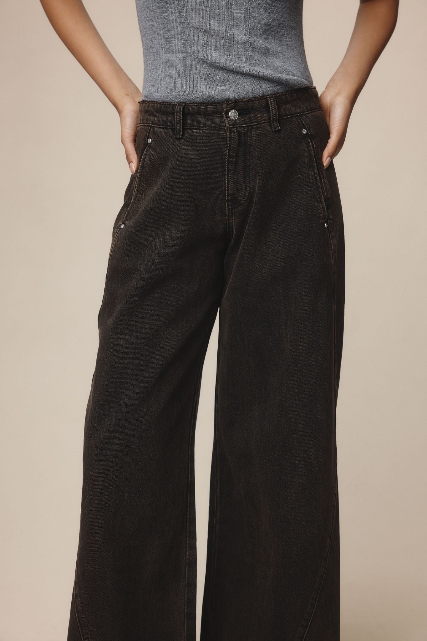26SS PANEL JEAN - TOBACCO