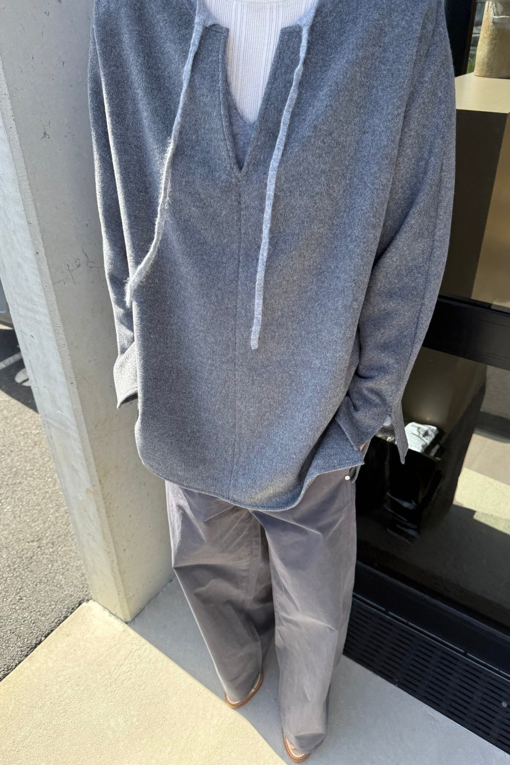 26SS ANAH TOP - CHARCOAL