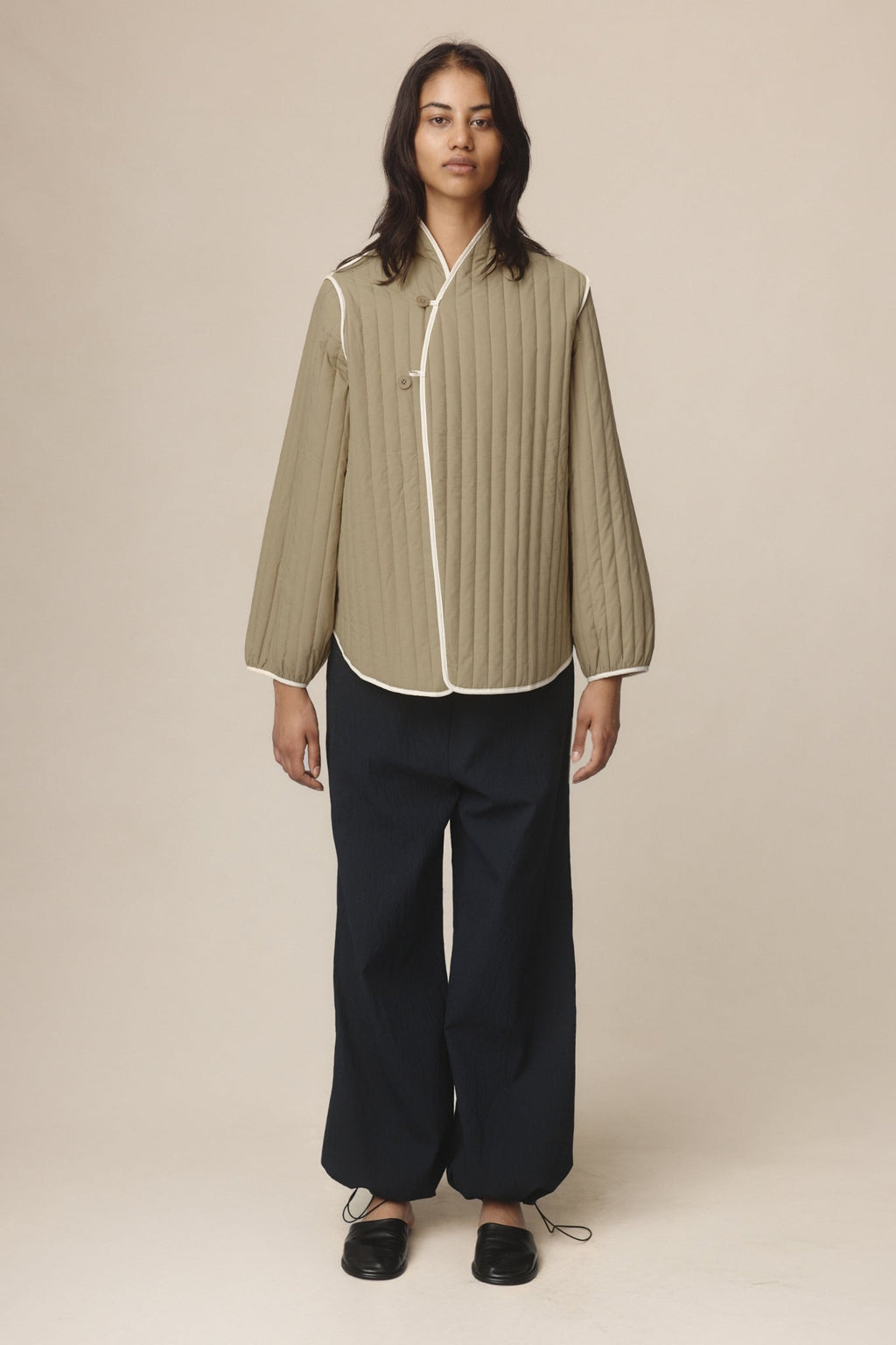 26SS AGNES JACKET - PUTTY