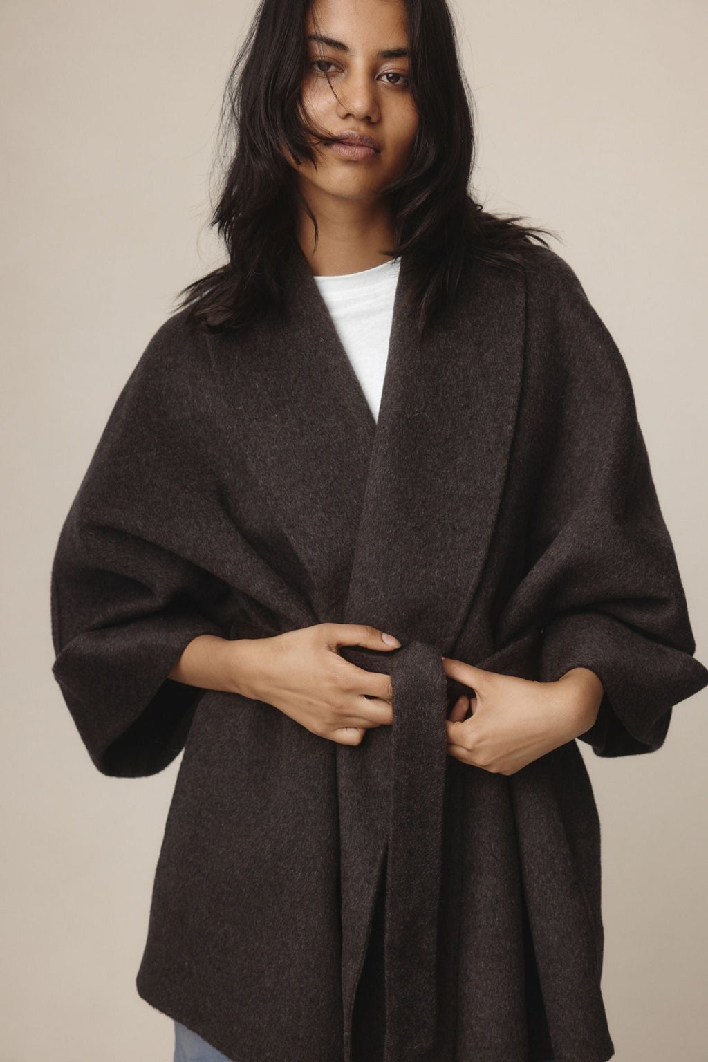 26SS WES COAT - TAPENADE