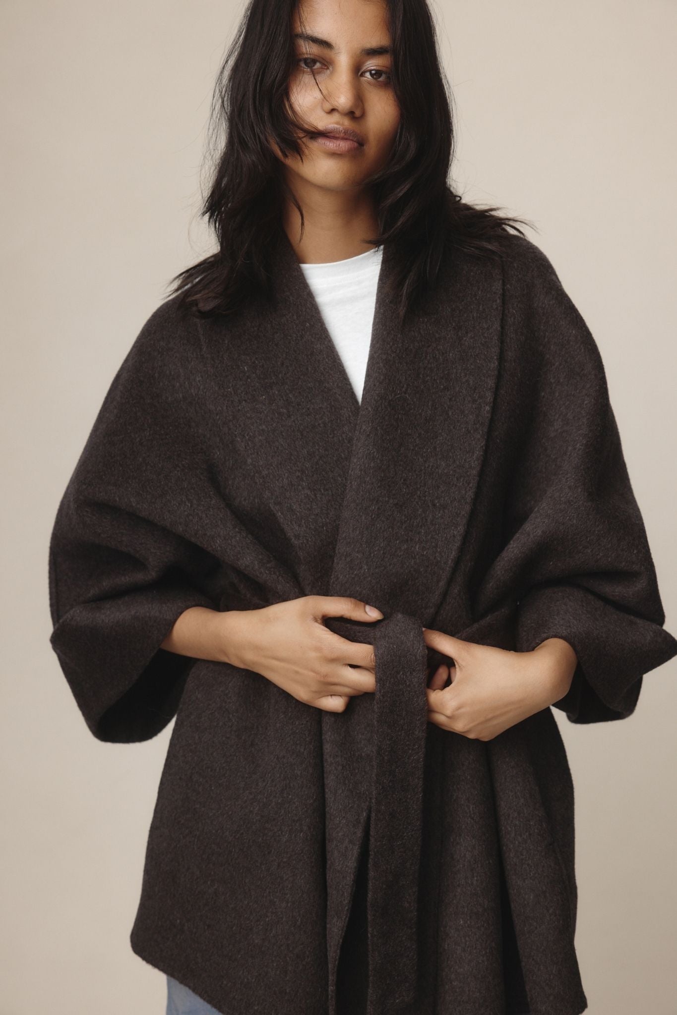 26SS WES COAT - TAPENADE
