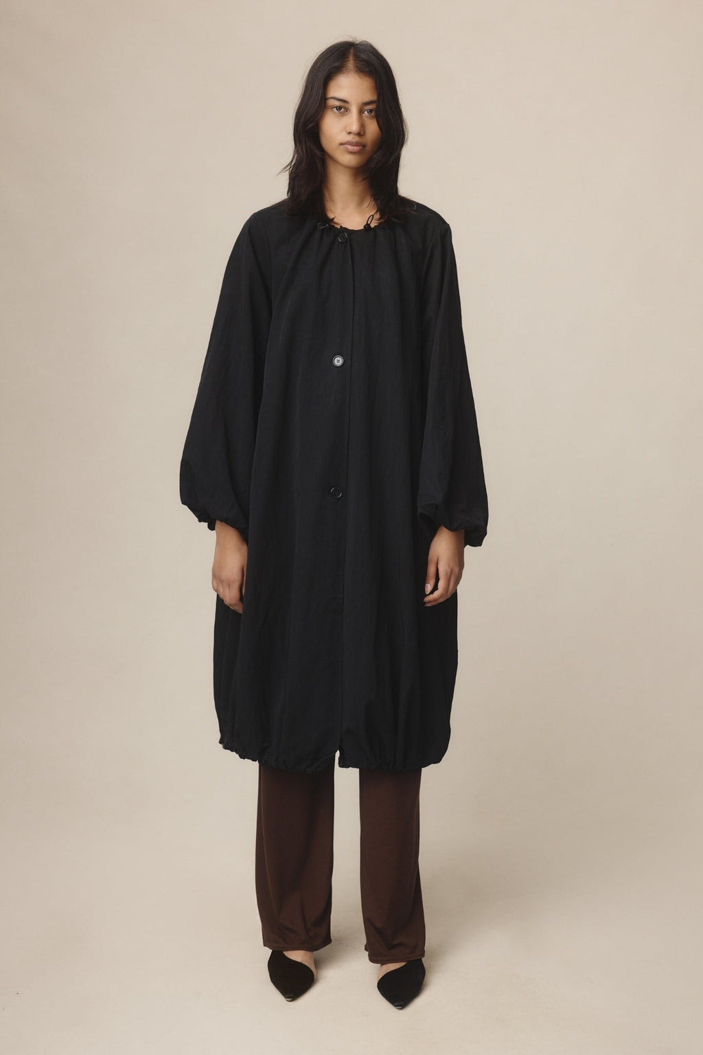 26SS EUGENE COAT - BLACK