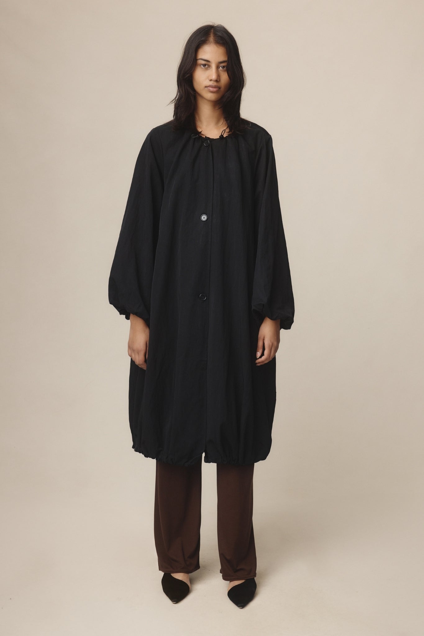 26SS EUGENE COAT - BLACK