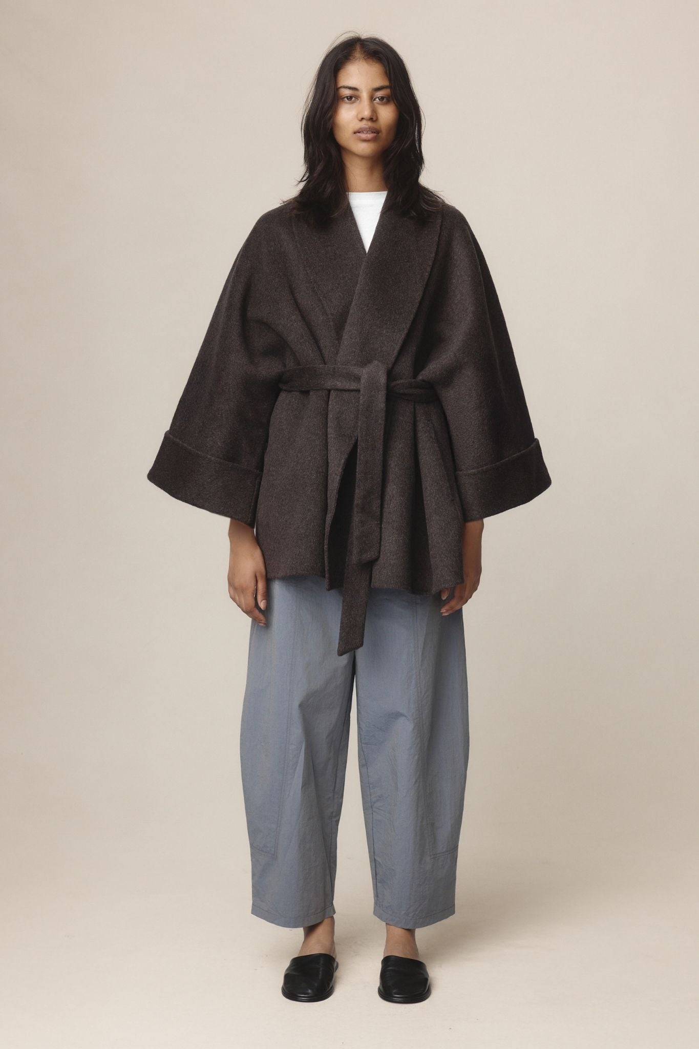 26SS WES COAT - TAPENADE