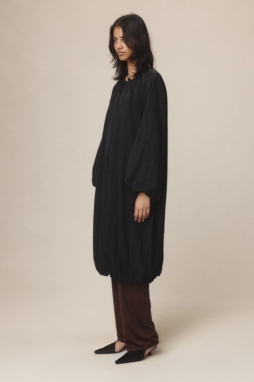 26SS EUGENE COAT - BLACK