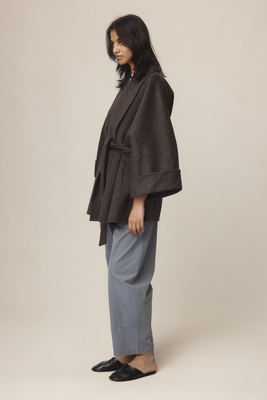 26SS WES COAT - TAPENADE