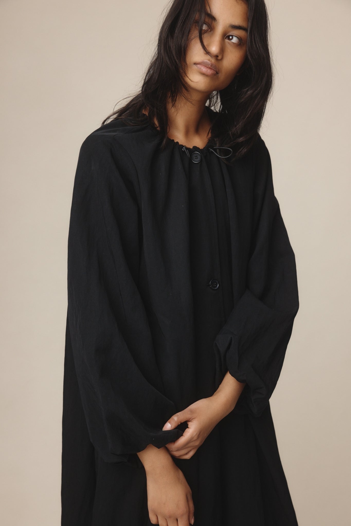 26SS EUGENE COAT - BLACK