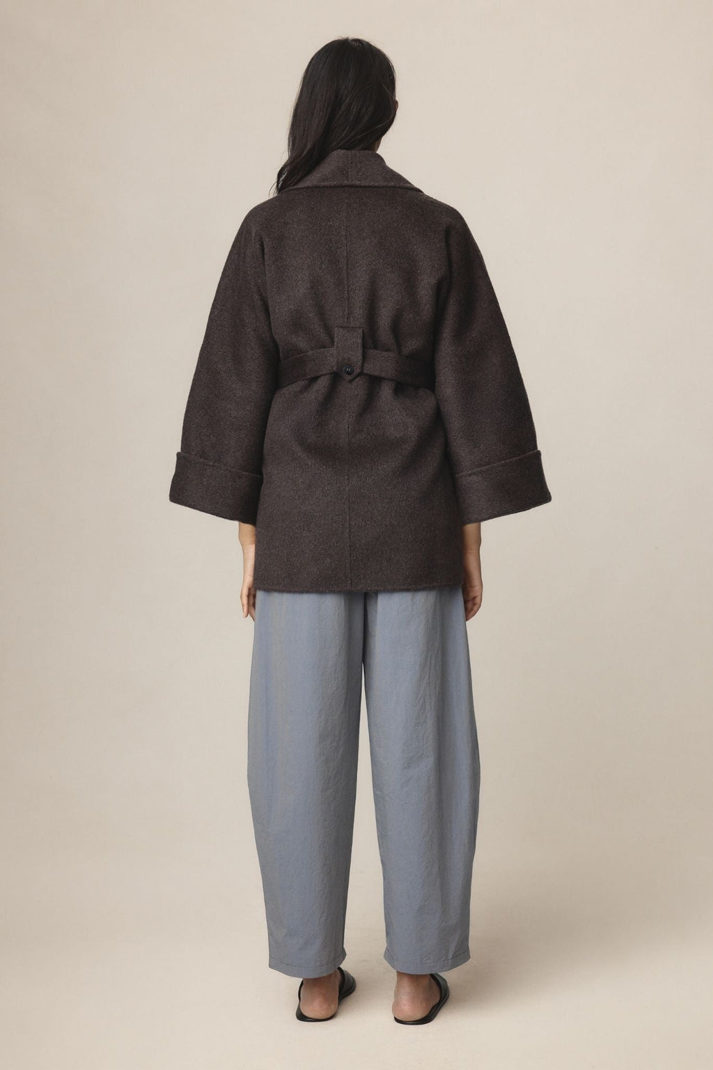 26SS WES COAT - TAPENADE