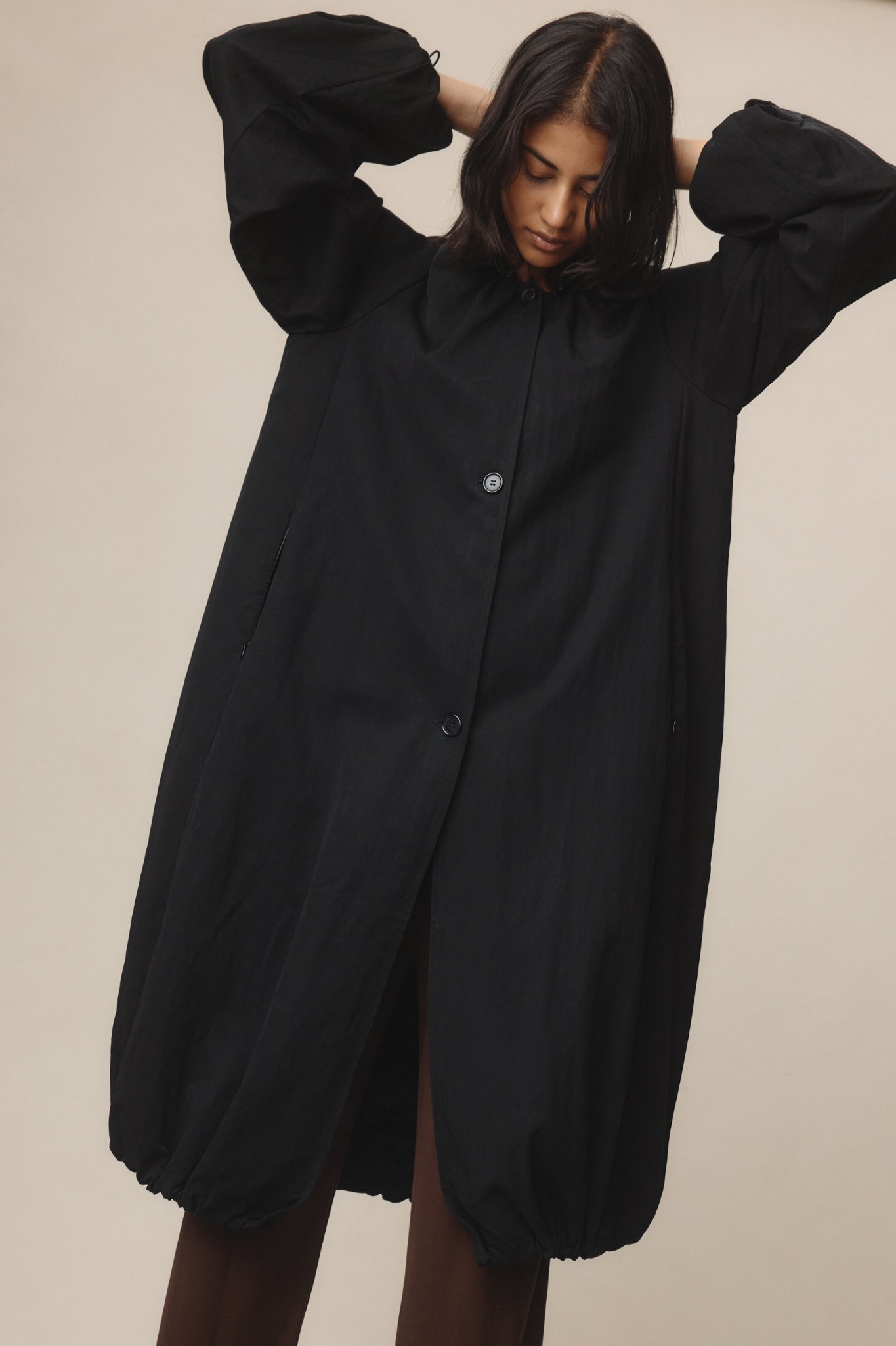26SS EUGENE COAT - BLACK