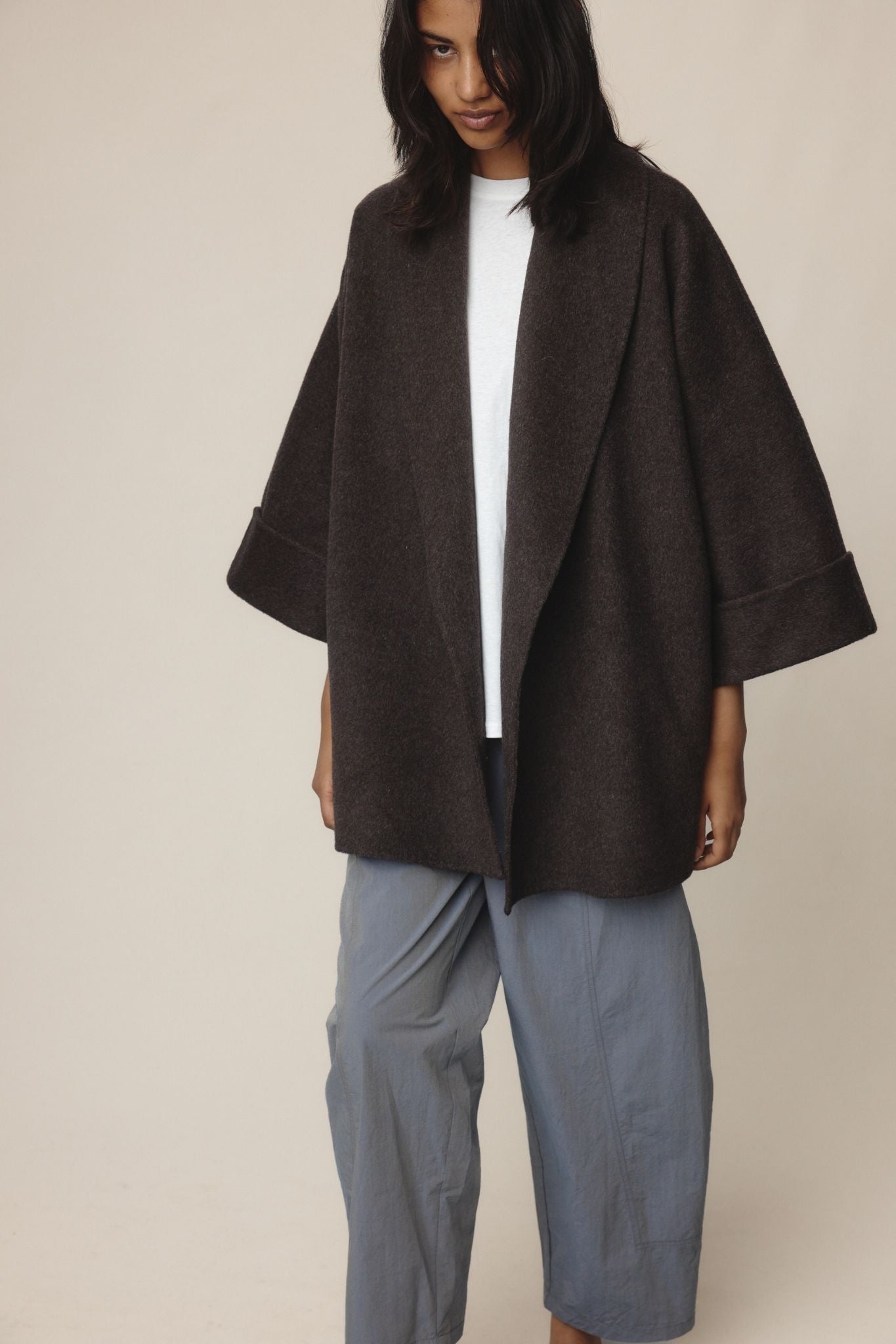 26SS WES COAT - TAPENADE