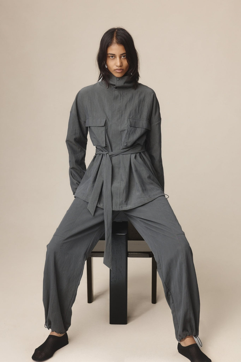 26SS GRAY JACKET - CHARCOAL