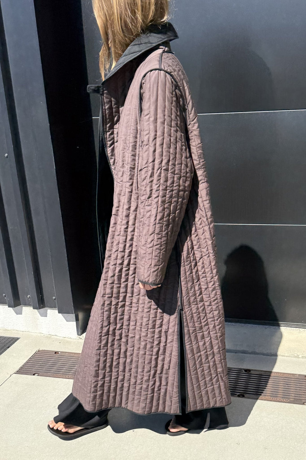26SS ELI COAT - BLACK / TAPENADE