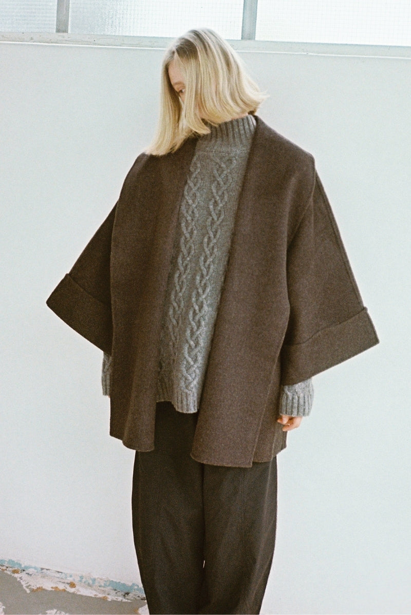 26SS WES COAT - TAPENADE