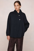 26SS AGNES JACKET - BLACK / TAPENADE
