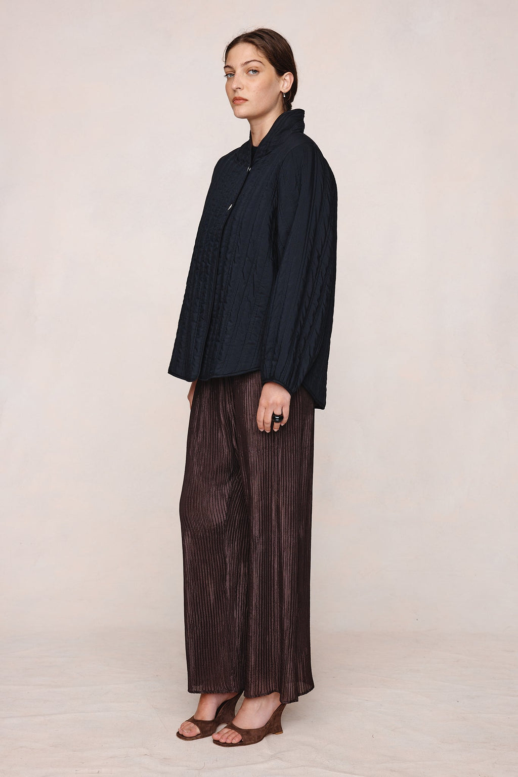26SS AGNES JACKET - BLACK / TAPENADE