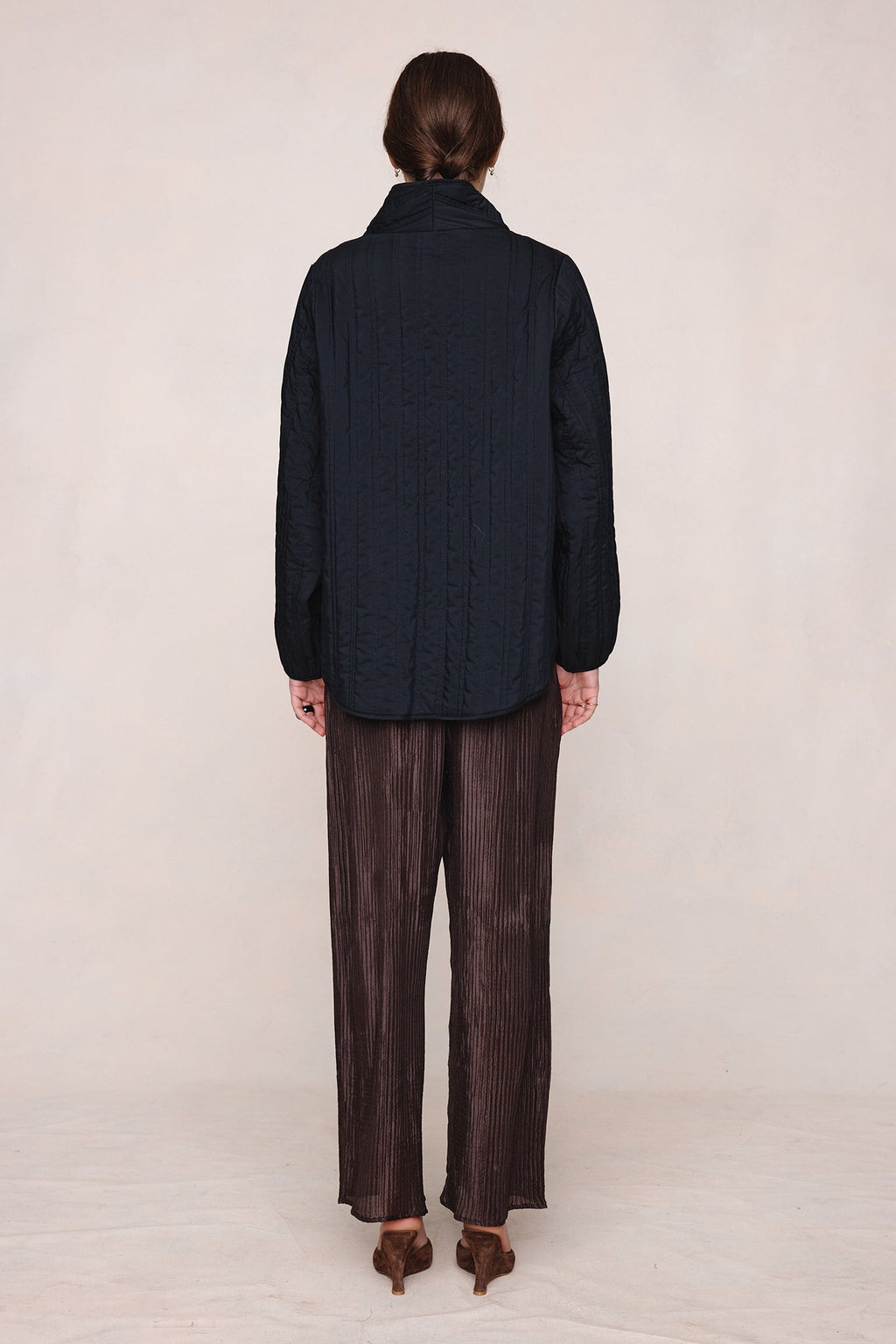 26SS AGNES JACKET - BLACK / TAPENADE