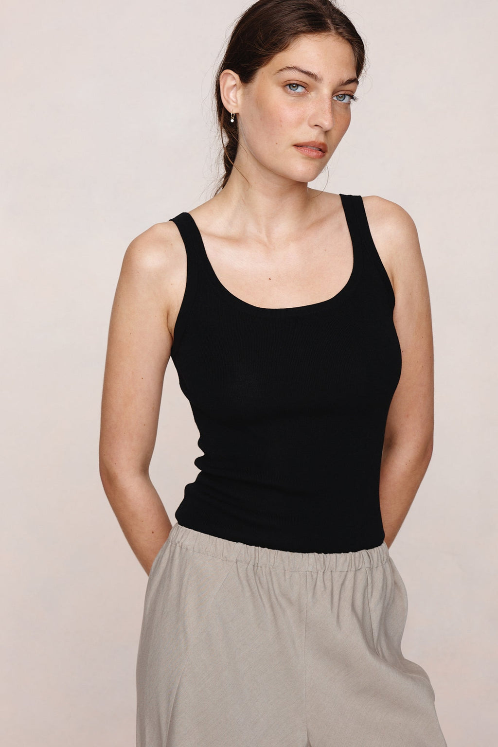 26SS ALICIA PANT - GREIGE