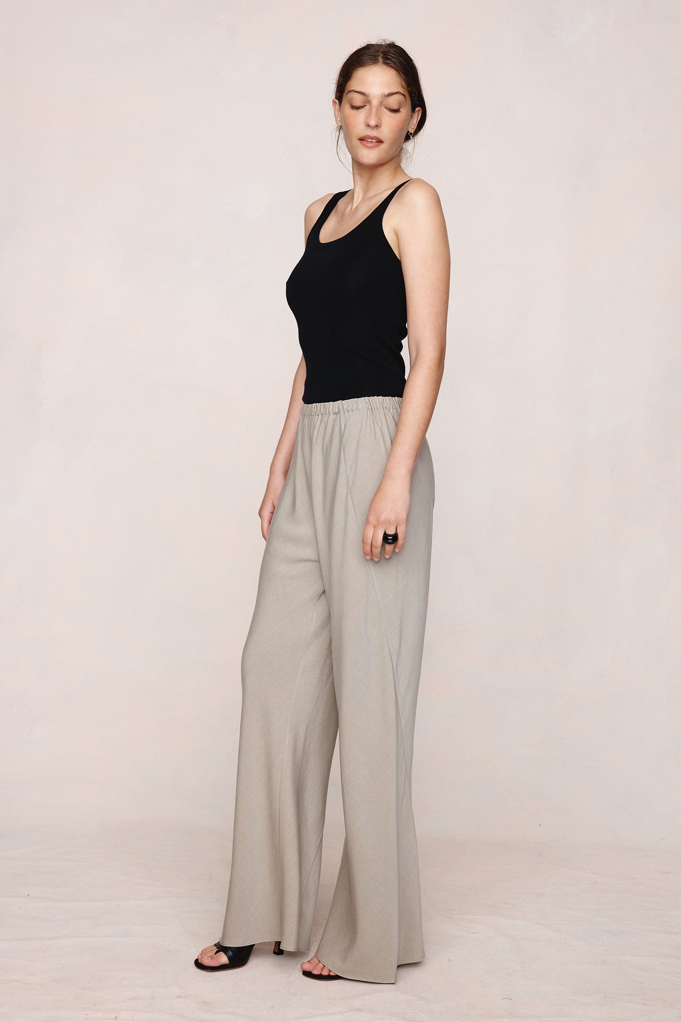 26SS ALICIA PANT - GREIGE