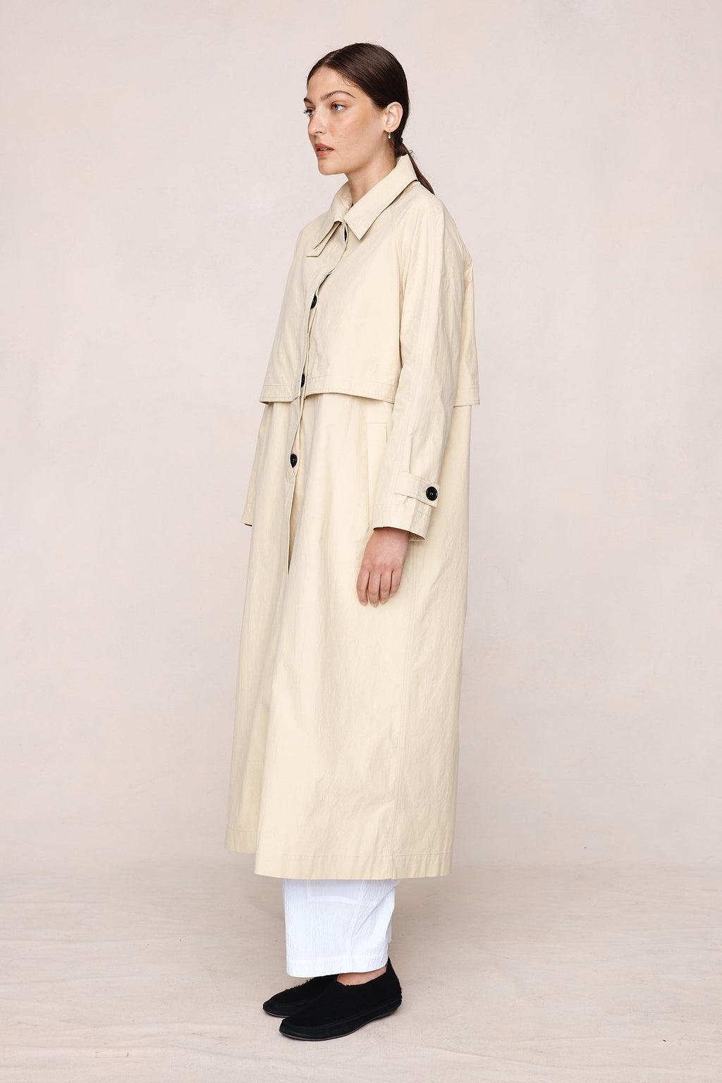 26SS ANGELO COAT - PUTTY
