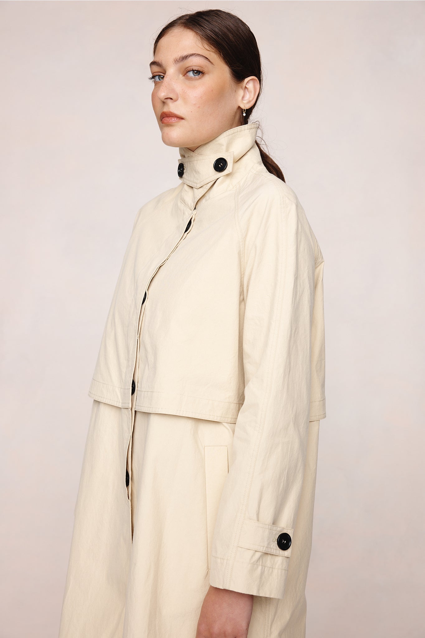 26SS ANGELO COAT - PUTTY