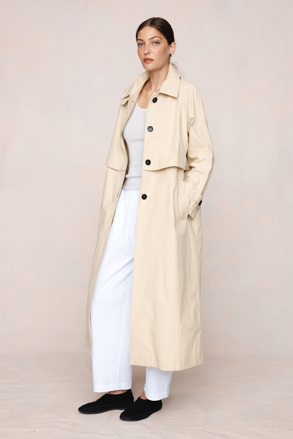 26SS ANGELO COAT - PUTTY